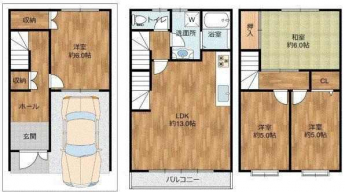 ４ＬＤＫ　間取り図