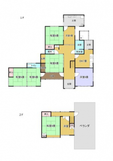 広々8DKの間取りです。