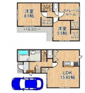 寝屋川市若葉町の新築一戸建ての画像