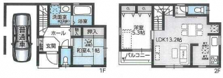 堺市東区日置荘西町３丁の新築一戸建ての画像