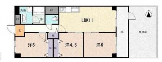 ３ＬＤＫ　間取り図