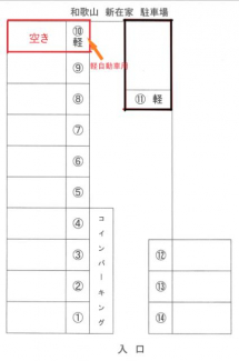 和歌山県和歌山市新在家の駐車場の画像