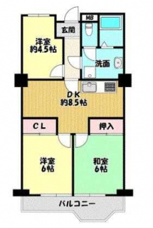 ３ＬＤＫ　間取り図