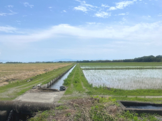 東側には琵琶湖まで続く田園風景が広がっています！