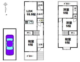 寝屋川市太秦桜が丘の中古一戸建ての画像