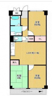 ３ＬＤＫ　間取り図