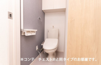 ゆったりとした空間のトイレです