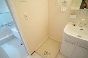 室内洗濯機置き場です