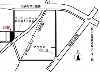 松山市余戸南４丁目の売地の画像