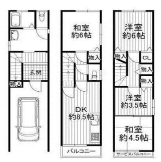 ４ＬＤＫ　間取り図