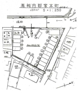 高槻市郡家本町の駐車場の画像