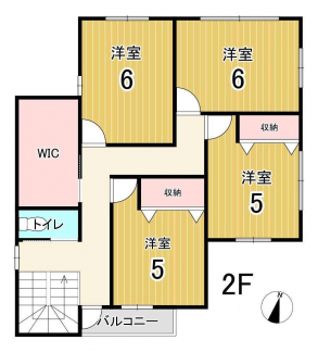 2階、間取り