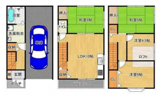 ４ＬＤＫ　間取り図