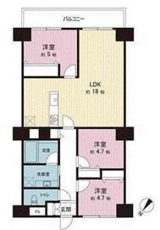 ３ＬＤＫ　間取り図