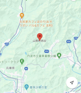 兵庫県丹波市山南町西谷の売地の画像