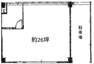 専有面積約２６坪ございます。