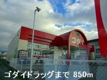 ゴダイドラッグまで850m