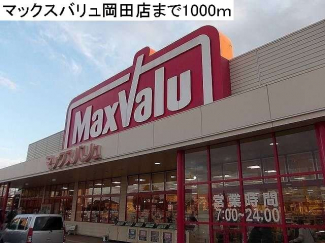 マックスバリュ岡田店まで1000m