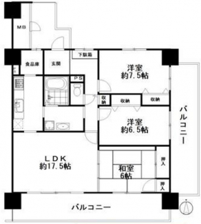 3LDKの間取りプランです♪