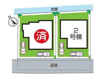 全２区画　残１区画　堂々完成済み　本件２号地