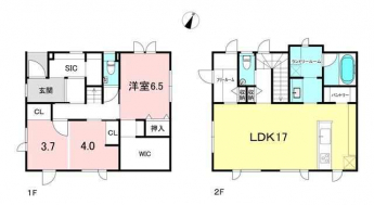 １階南側お部屋は建築基準法上の採光量に達していないため洋室表