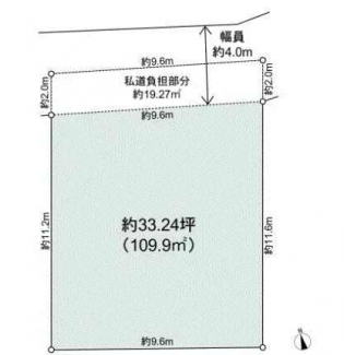 更地　建築条件なし売り土地