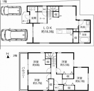 大阪市住之江区浜口西１丁目の新築一戸建ての画像