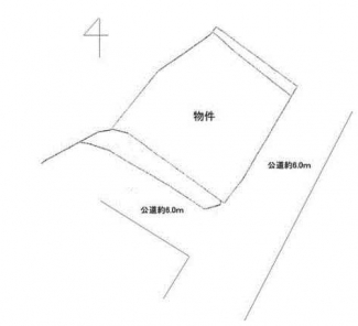 更地　南東角地　建築条件なし売り土地　東側公道約６ｍ　南側公