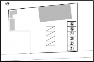 ①番～⑥番の区画を募集しております♪車幅は３ｍなので、ゆった