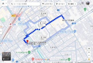 ライフ正雀店まで499m