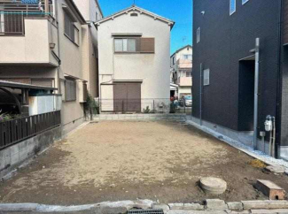 更地　整形地　南向き　建築条件なし売り土地