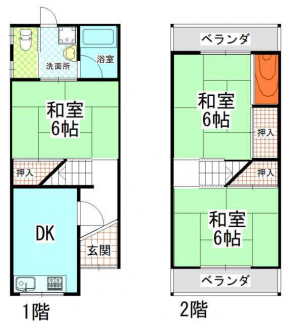 寝屋川市萱島東２丁目の一戸建ての画像