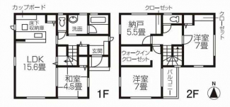 松山市東垣生町の新築一戸建ての画像