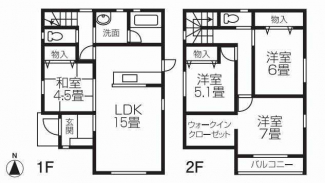 松山市高岡町の新築一戸建ての画像