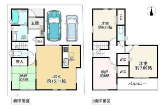 門真市岸和田３丁目の新築一戸建ての画像