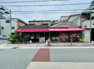 北東角地　整形地　建築条件なし売り土地　古家あり　前面道路幅