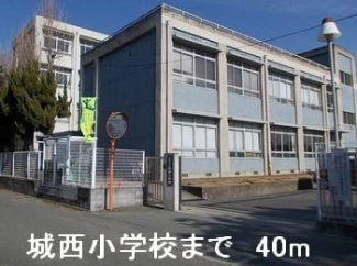 城西小学校まで40m