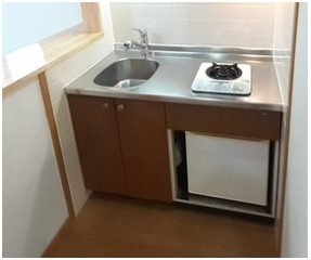 コンパクトなキッチンで掃除もラクラク