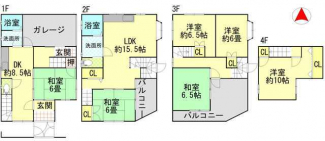 東大阪市荒川２丁目中古一戸建ての画像