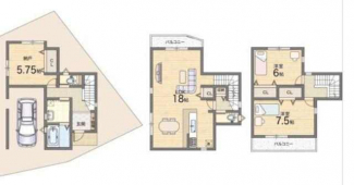 ３ＬＤＫ　間取り図