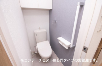 コンパクトで使いやすいトイレです