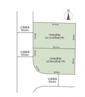 全２区画　更地　南西角地　整形地　建築条件なし売り土地　本件