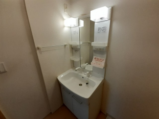 スペースが確保できる洗面所です