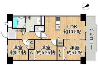 ３ＬＤＫ　間取り図