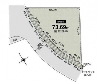 更地　建築条件なし売り土地