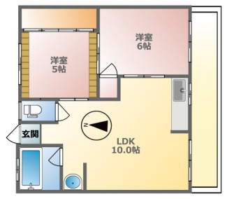 ベランダ分譲マンション並みに広い