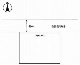 約６０坪のゆったりとした土地となっております。