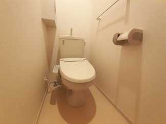 ゆったりとした空間のトイレです