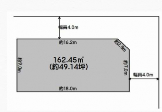 全２区画　残１区画　更地　北東角地　整形地　建築条件なし売り