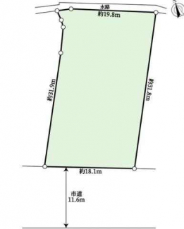 南西向き　現状渡し　整形地　更地【駐車場　使用契約なし】　建